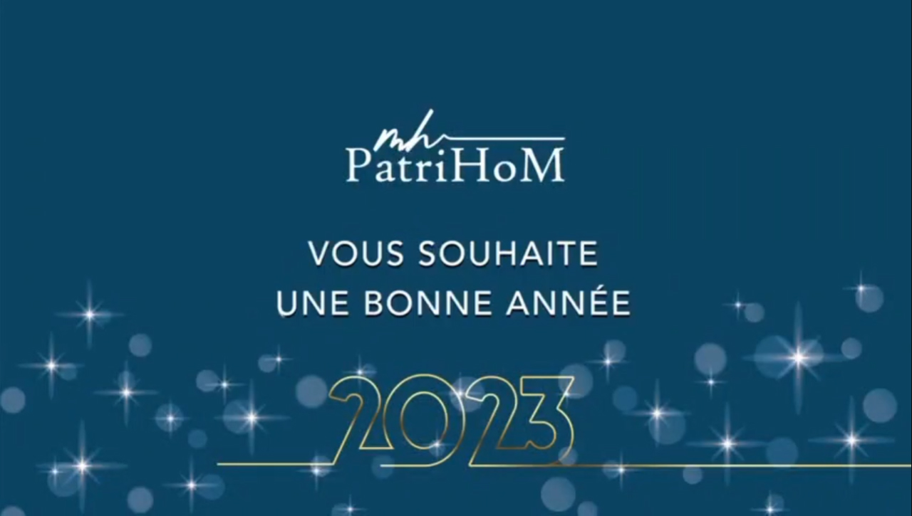 Voeux 2023 PatriHoM Gestion de patrimoine Angers